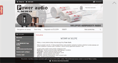 Desktop Screenshot of poweraudio.pl